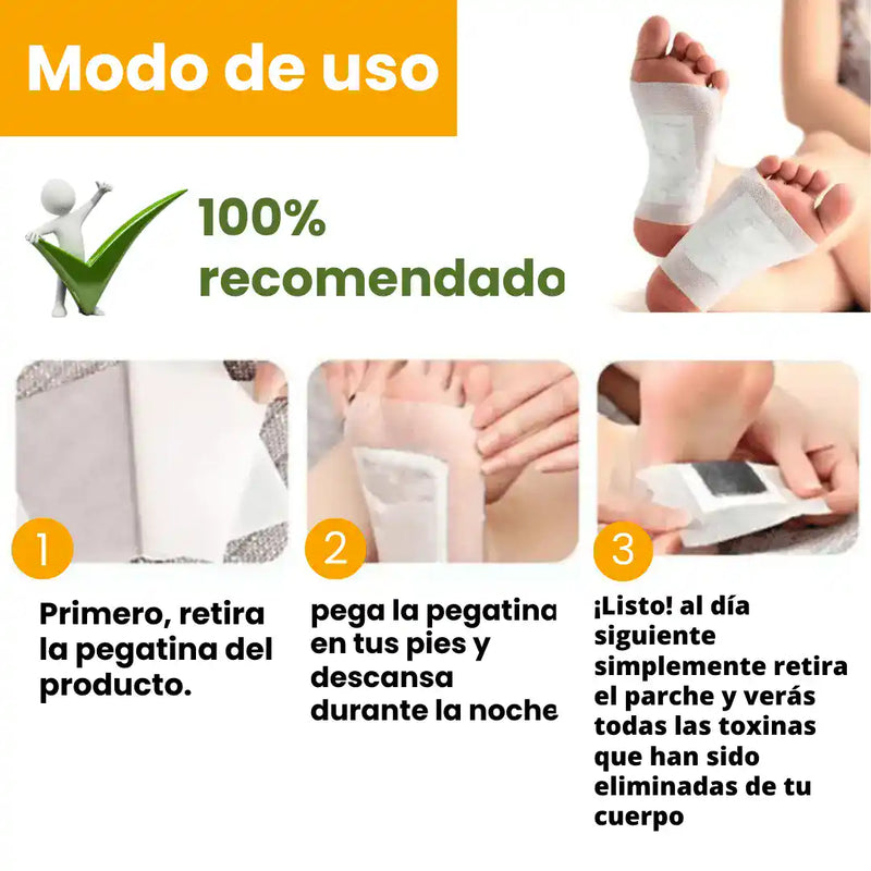 🔥¡ÚLTIMO DÍA CON 80% DE DESCUENTO!🔥Kit Parche Nochesaludable® limpia y elimina el impurezas de tu cuerpo