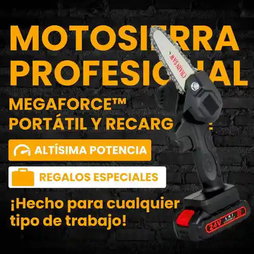 Mini Motosierra Portátil MegaForce™ + 10 Regalos